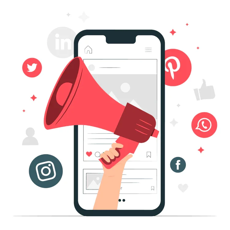 Telefon med Instagram-likes